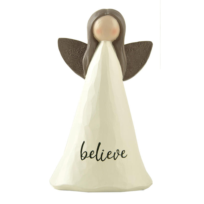 Spring Factory New Products Wholesale Wood Wing Angel-believe for Home Decoration Religious Gifts211-13226