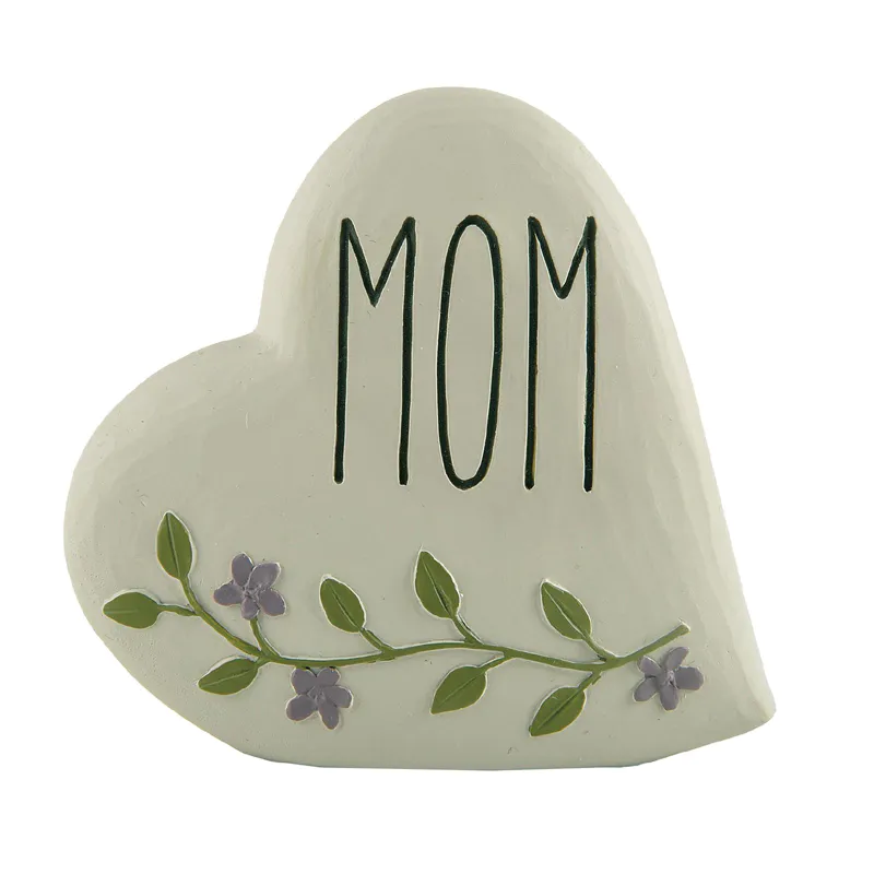 Factory direct supply of resin gifts, Heart w/branches-MOM, Home Decorations, the Best Gifts for Mom