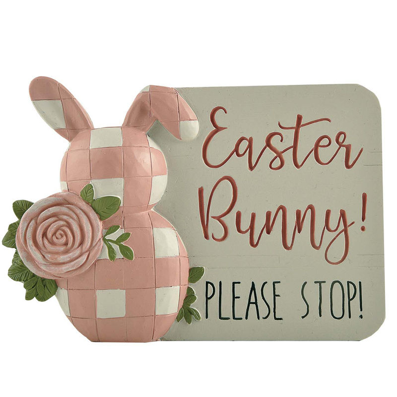 A Great Value for Money with the Plaid Check Rabbit, the New 2022 Easter Home Decor.