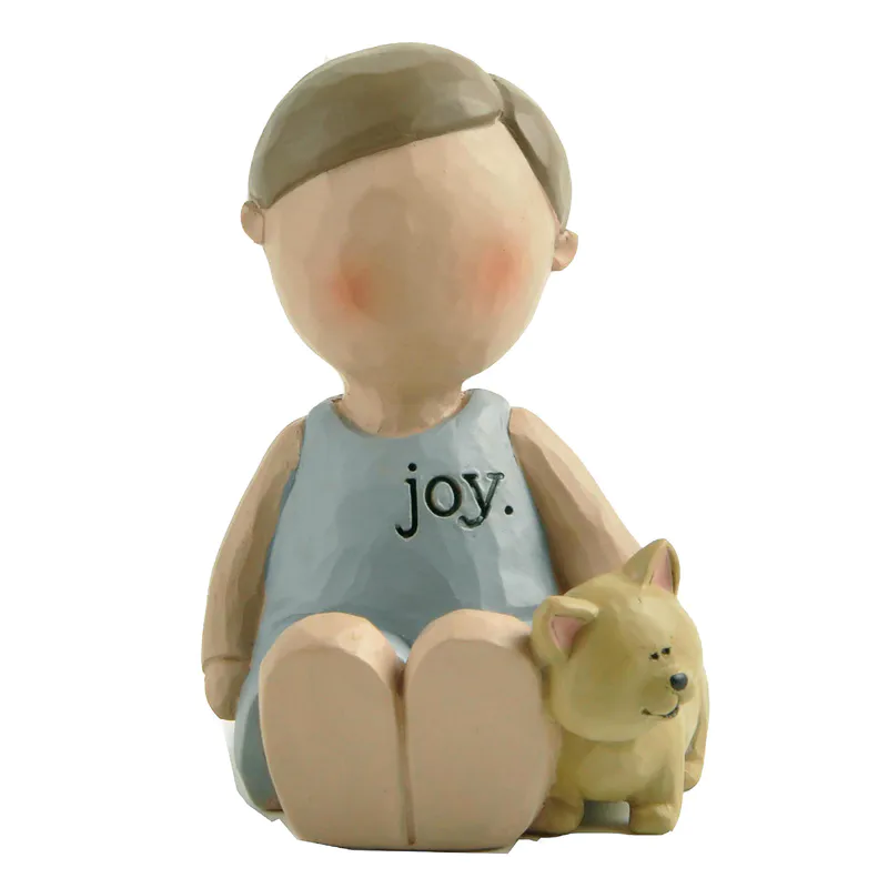Factory Direct Supply Boy Angel Dog-Joy Home Decoration, The First Choice for Holiday Gifts, 2.72'' Tall 211-13220