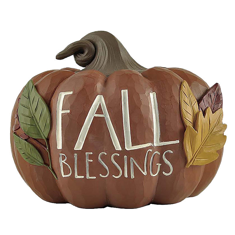 Cost-Effective Fall Blessings Pumpkin, Halloween Gifts, Church Decorations 3.9'' Tall 226-13437