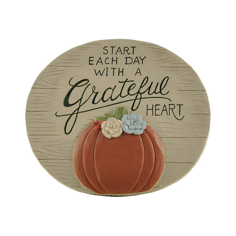 Factory Direct Supply——GRATEFUL HEART OVAL PLAQUE 2.83'' Tall, Suitable for home decoration.