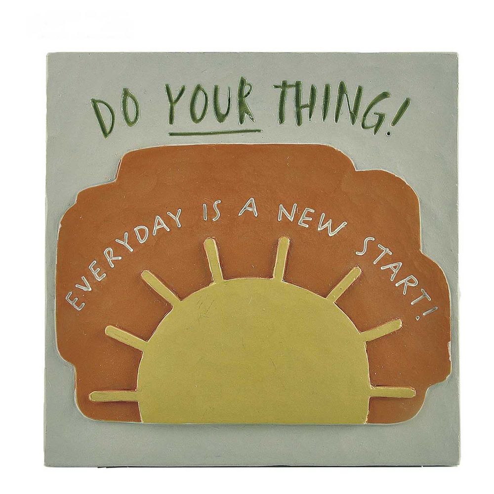 New Design Resin Painting Craft Everyday Is a New Start Plaque for Home Decor  2266-13482