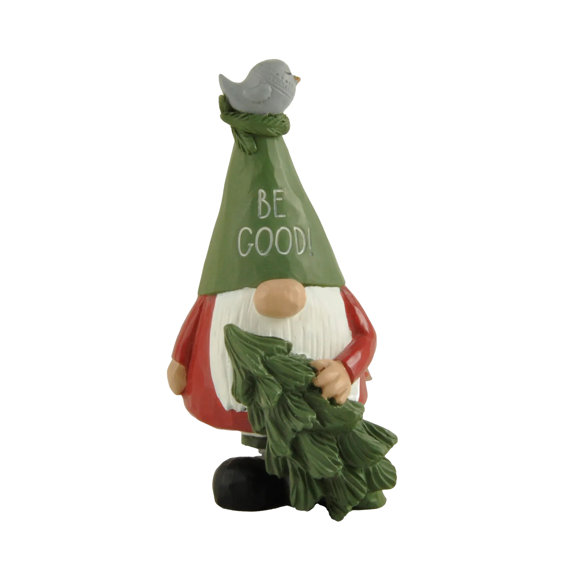 New Design Resin Craft Cute “Be Good Gnome With Christmas Tree” Perfect Choice for Christmas Day 228-13417