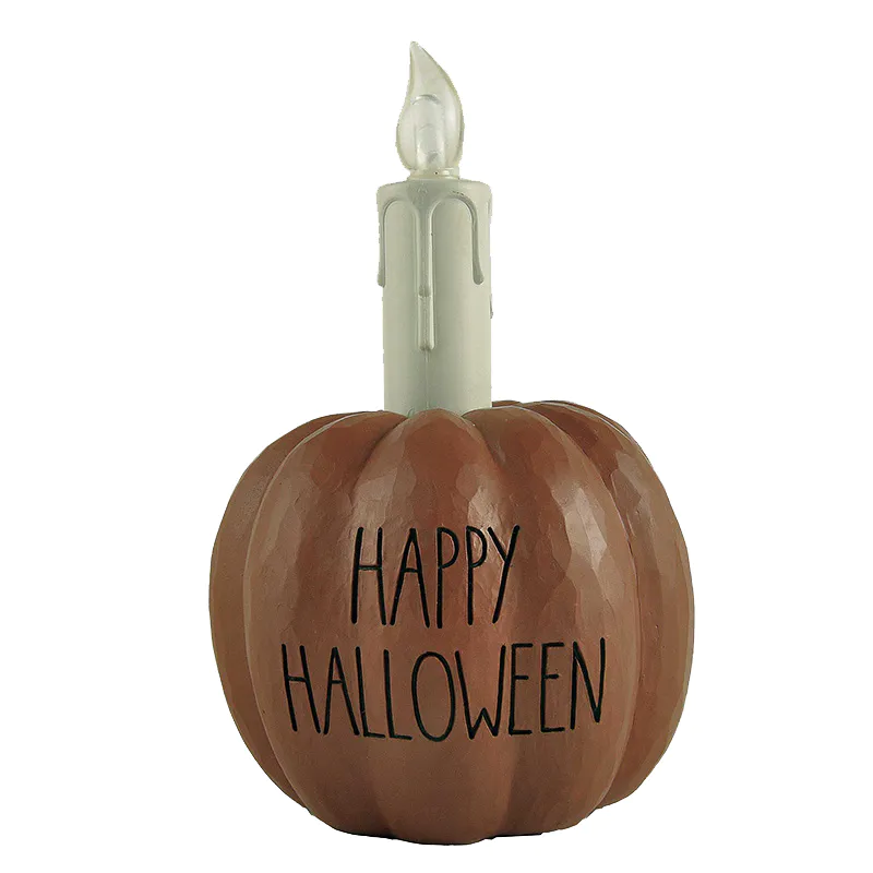 Factory Direct Supply Pumpkin Led Candle-Happy Halloween Room Decoration, Holiday Gifts 5.91'' Tall 226-13448
