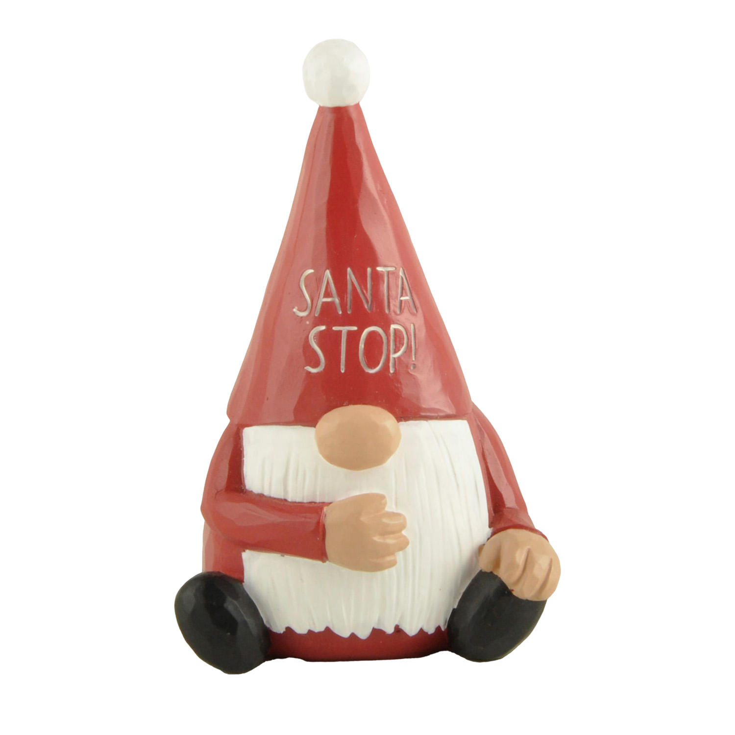 Factory New Design Resin Craft Beautifully SANTA STOP GNOME FIGURINE Perfect Choice for Christmas Day  228-13422