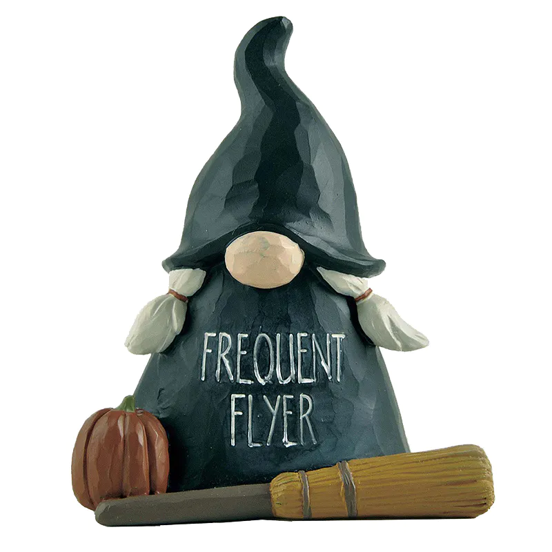 Frequent Flyer Halloween Gnome Figurine Halloween Christmas Decorative Holiday Gifts 3.74'' Tall 226-13454