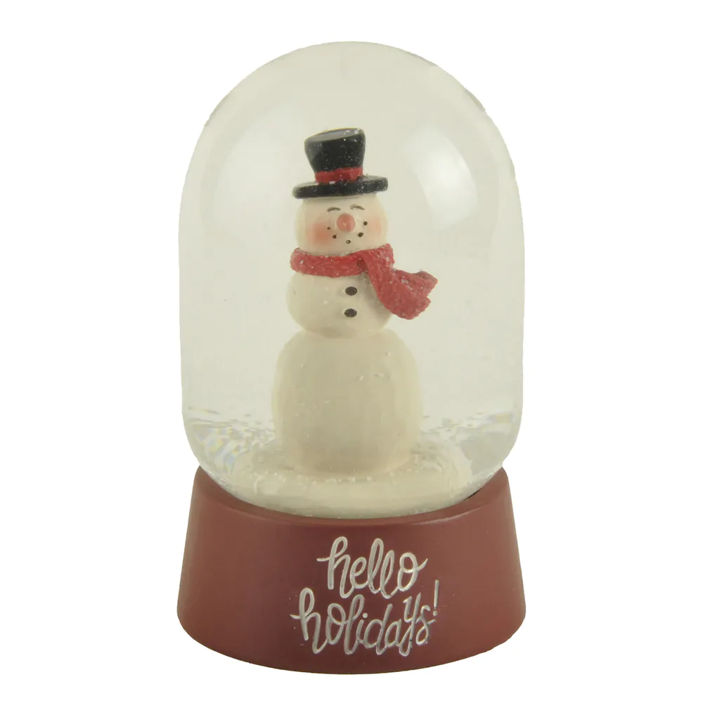 Customizable Winter 65mm Snowman Happy Holidays Snow Globe Christmas Decoration Xmas Present for Women Wife Mom Girlfriend Daughter228-13515