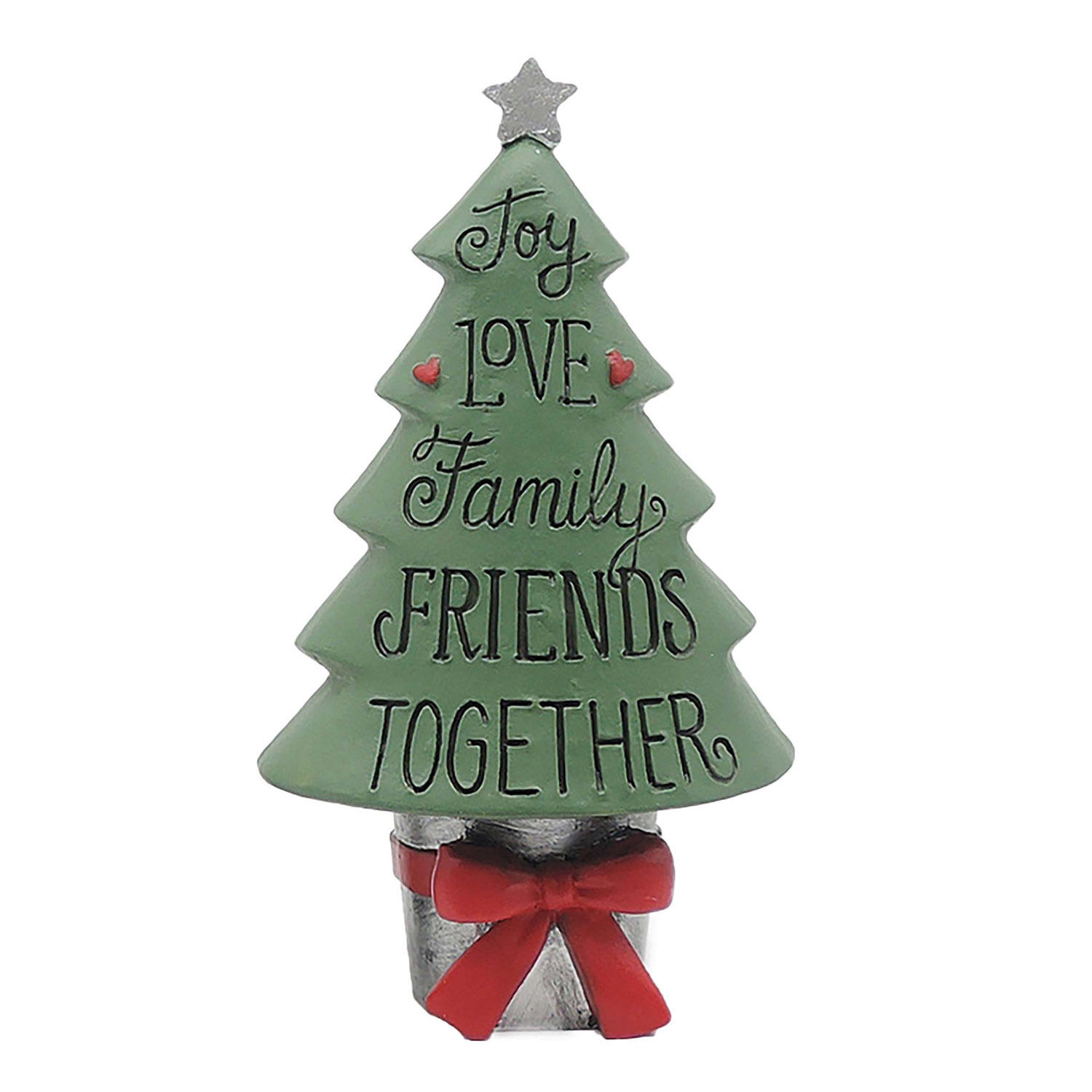 Hot Sale 4.72 Inch Tall Resin Family & Friends Together Christmas Tree Tabletop Decorative Christmas Figurine As Xmas Gifts228-13484