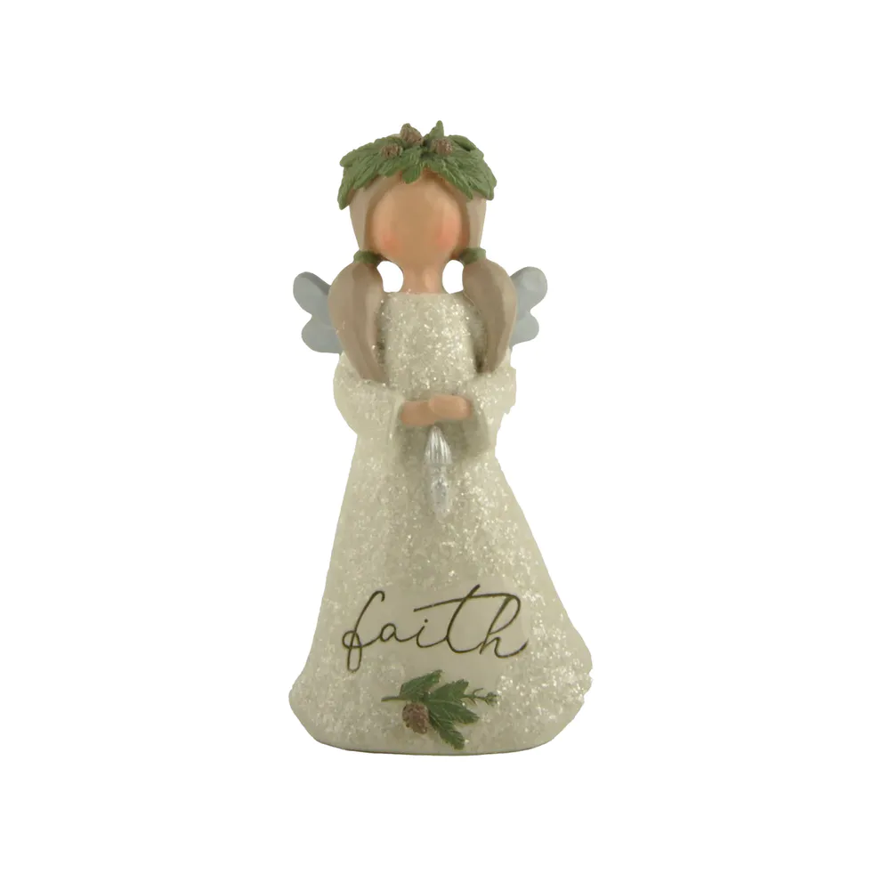 New Design Factory Handmade Exquisite Handmade Craft FAITH CHRISTMAS ANGEL WITH GREENS & PINECONES Perfect Choice for Home Decoration 228-13432