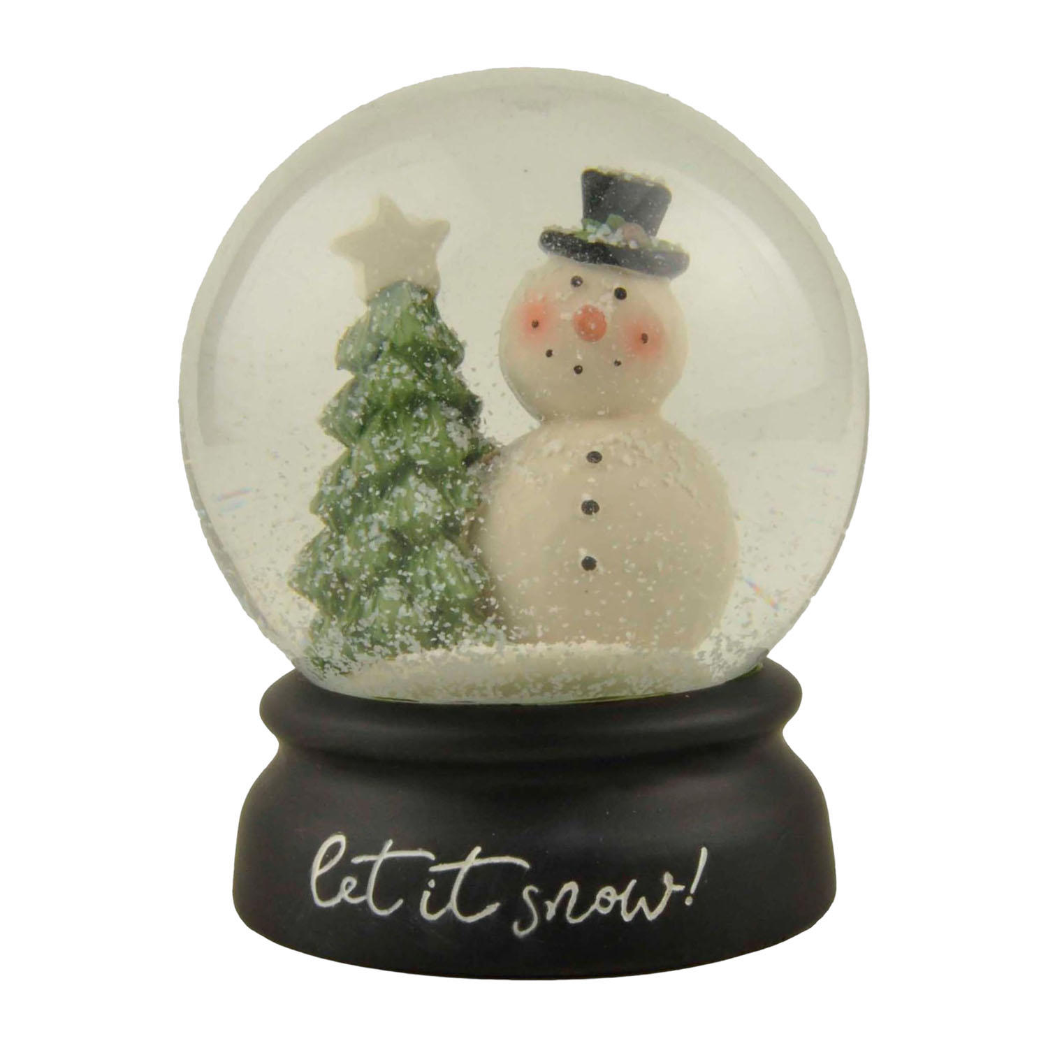 New Design Customized Products Exquisite Handmade Craft SNOW GLOBE WITH SNOWMAN & CHRISTMAS TREE Perfect Choice for Home Decoration  228-13509