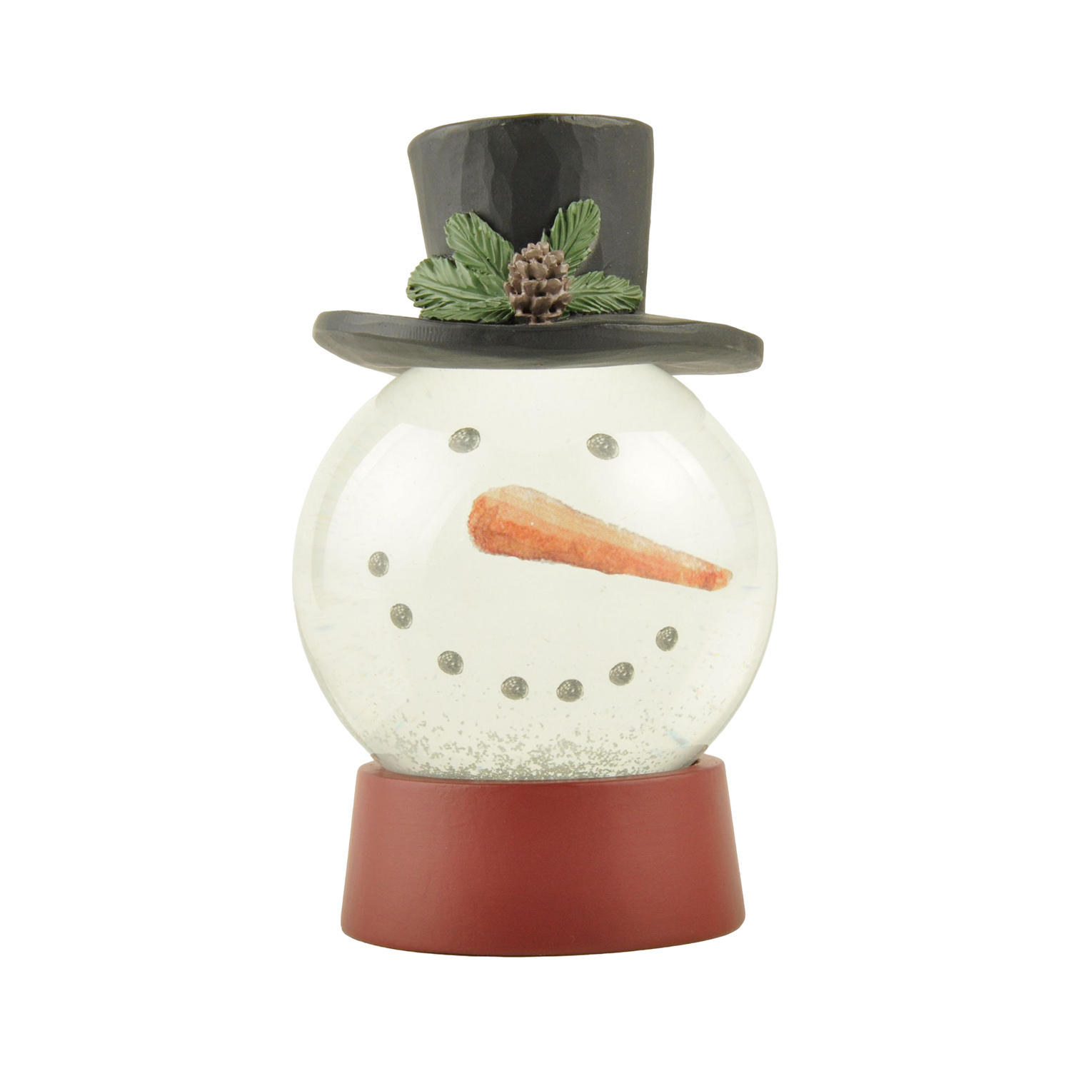 Factory Direct Supply  Decorated Snowman Snow Globe With Christmas Greens Perfect Choice for Home Decoration 228-13512