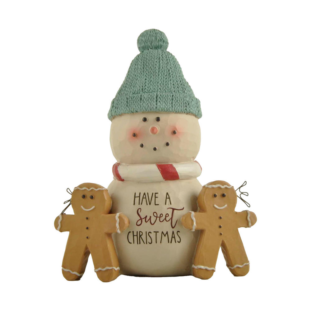 Factory Direct Supply Sweet Christmas Snowman With Gingerbread Cookies Christmas Gift Room Decoration 228-13567