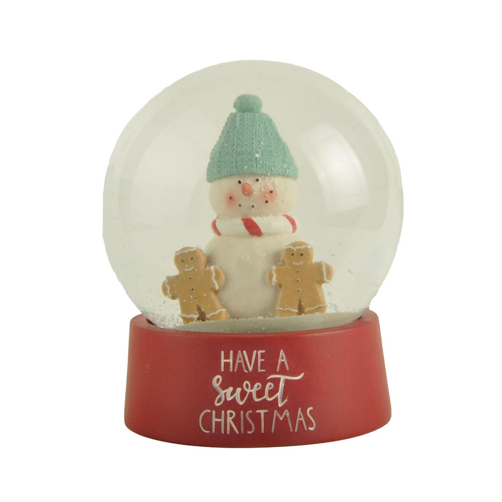 Factory Handmade Snowman Have a Sweet Christmas Snow Globe Christmas Decorations Seasonal 4.72'' Tall 228-13568