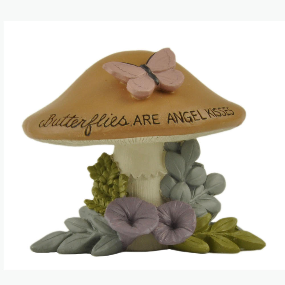 2023 Spring New Arrival Factory Design Mushroom With Butterfly for Home Decoration231-13637