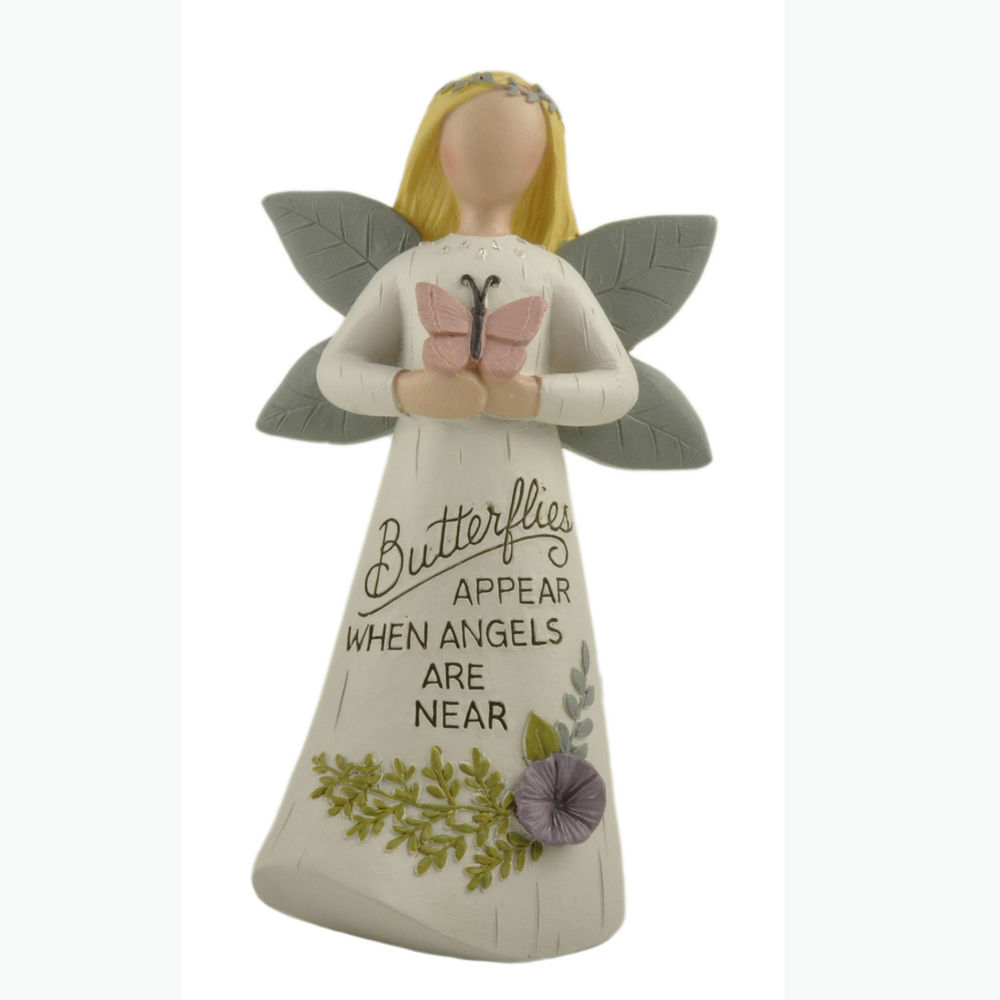 Wholesale Customized Polyresin Garden Angel with Butterfly Resin Home Statue231-13643