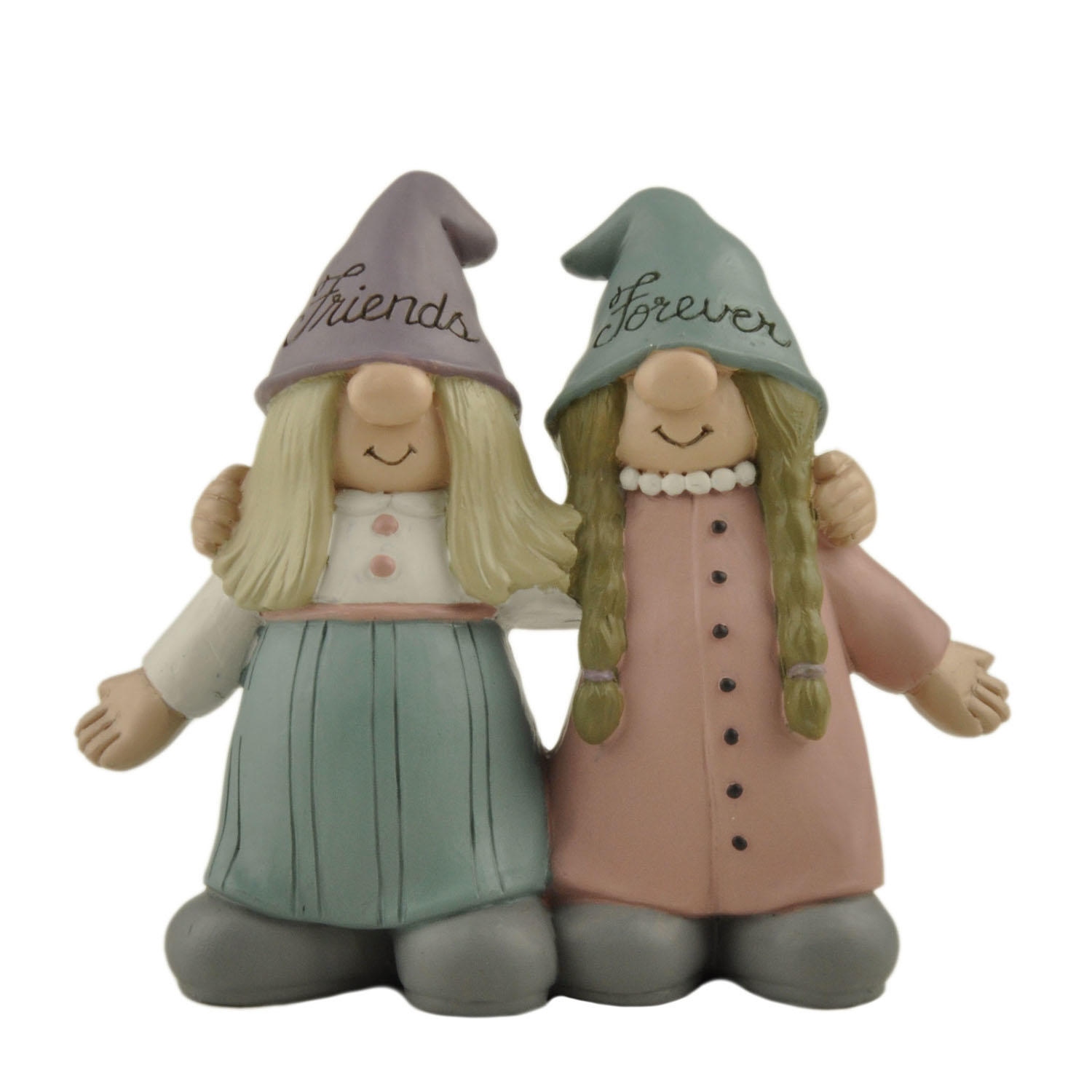 Resin Figurines indoor Spring Decoration Two Gnomes-friends Forever Customizable Figures231-13646