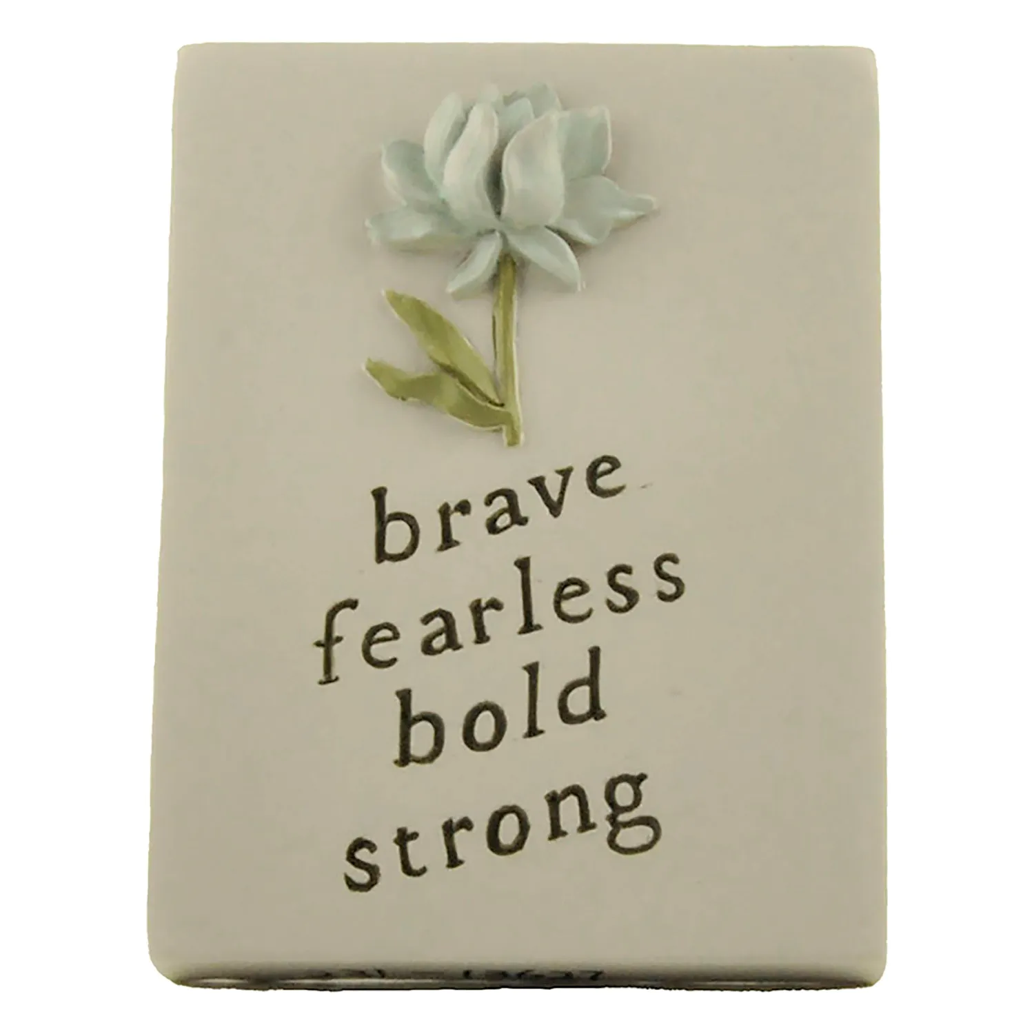 2023 New Arrivals Rose Plaque w/Easel-Brave Fearless Bold Strong Resin Crafts for Home Decoration231-13627