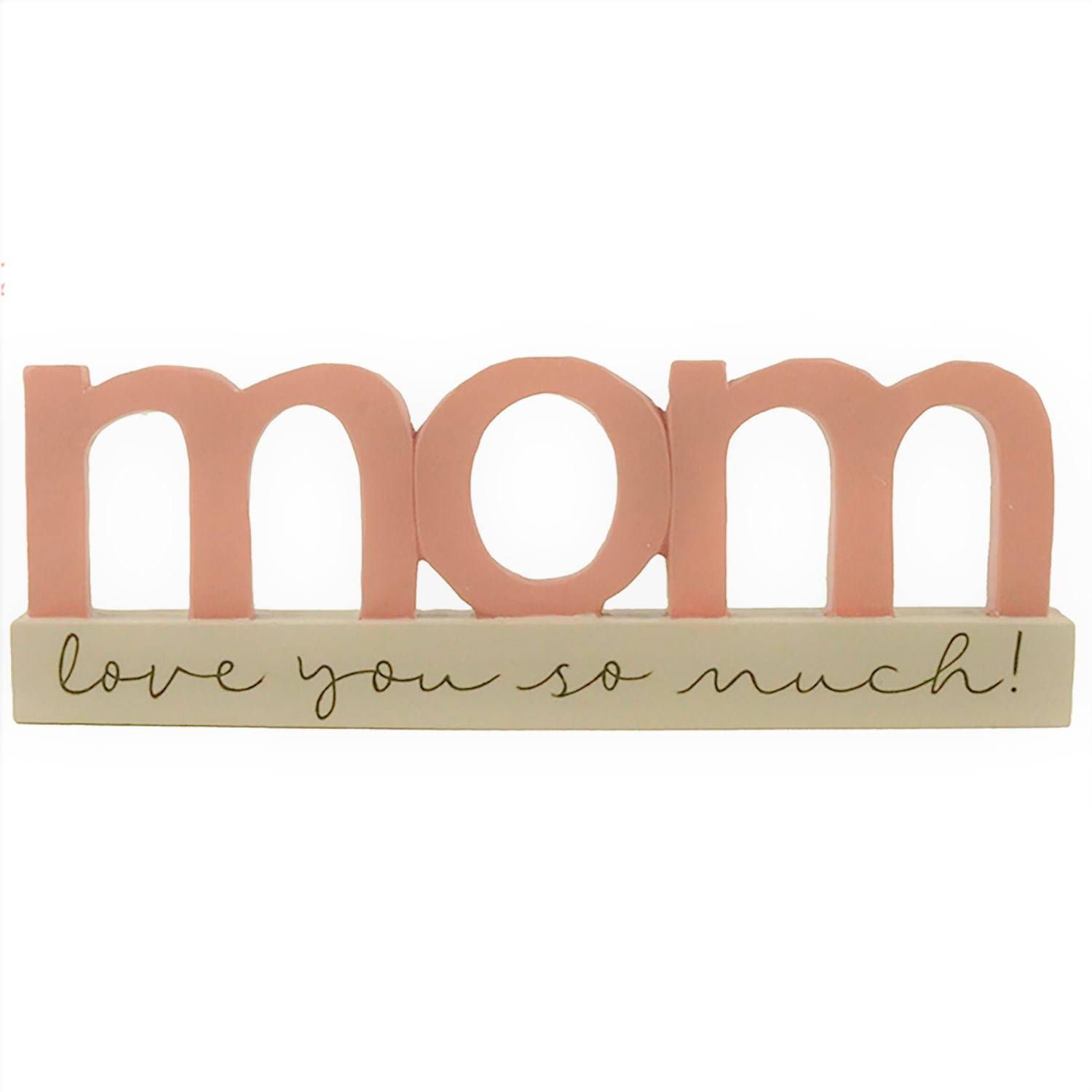 Hand Painted Resin Crafts Graceful Sentiments MOM Message Block Mother's Day Gift231-13629