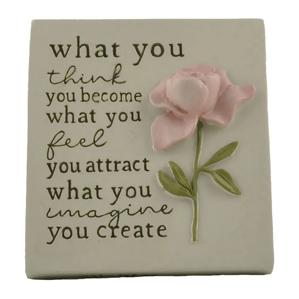 Factory Handmade Resin Flower Crafts Graceful Sentiment Rose Plaque - Imagine for Home Decor 231-13622