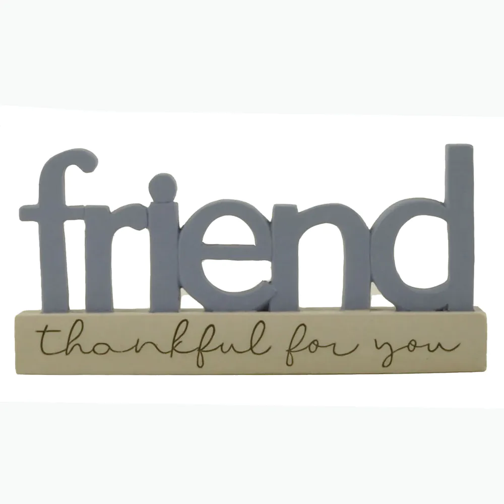 2023 New Design Resin Crafts Graceful Sentiments Friend Message Block Gift for Friend231-13630