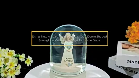 Ennas New Arrivals Resin Snowball Craft Dome Shaped Snowglobe - You're My Angel for Home Decor