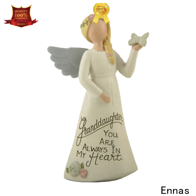 family decor resin angel figurines colored fashion