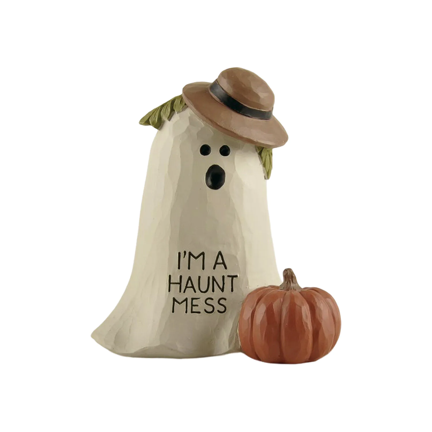 Factory Supply New Arrival Ghost with Pumpkin-I'M A HAUNT MESS For Halloween Decoration236-13686