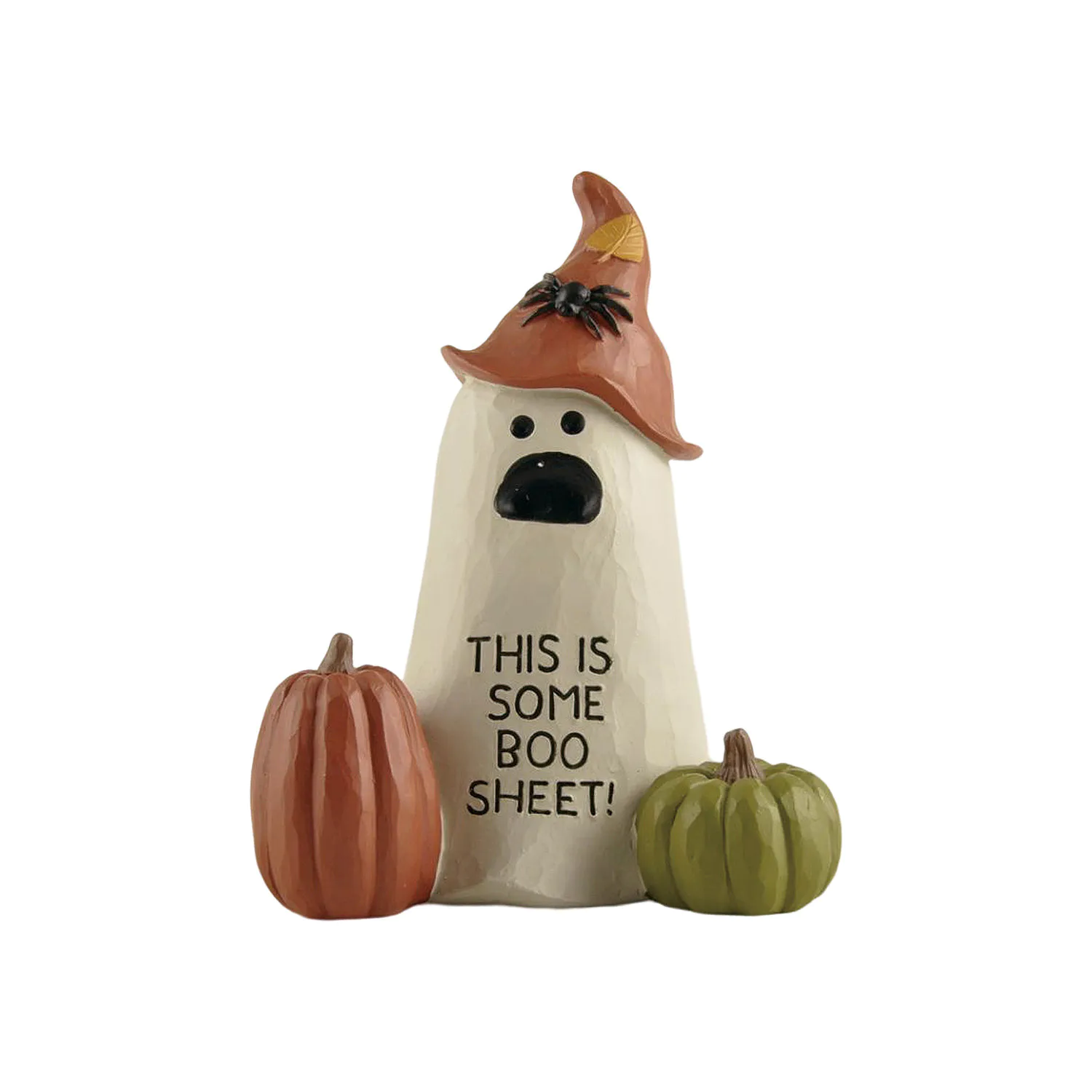 Halloween Table Decoration Ghost with  2 Pumpkins-THIS IS SOME BOO SHEET! 2024 New Arrival 236-13687