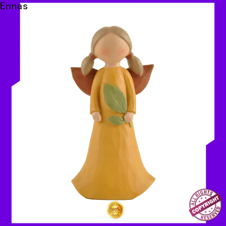 Ennas religious small angel figurines colored for ornaments