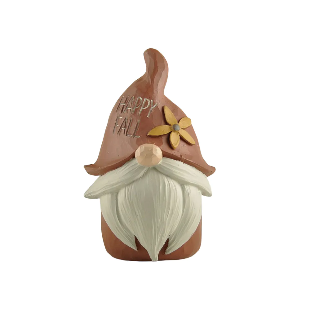 Autumn New 4-inch Hot-selling Resin Crafts Gnome-HAPPY FALL For Home Decoration236-13693