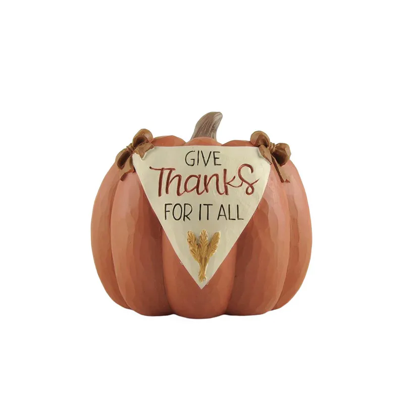 2023 Fall Resin Decorations Pumpkin-GIVE Thanks FOR IT ALL for Autumn Gifts236-13694