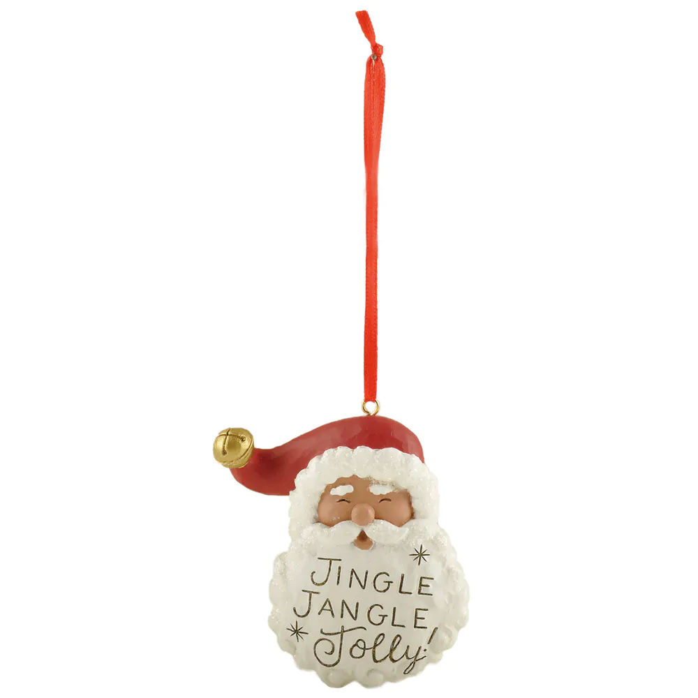 Factory Handmade Resin Christmas Crafts Santa Claus Ornament-Jingle Jangle Jolly for Home Decor 238-52129