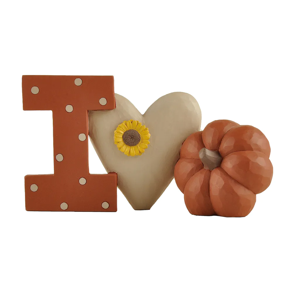 2024 Fall Home Decorations Resin Crafts I Love Pumpkin Harvest Season Gift236-13713