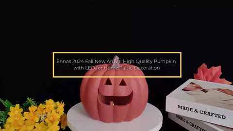 Ennas 2024 Fall New Arrival High Quality Pumpkin with LED for Home Table Decoration
