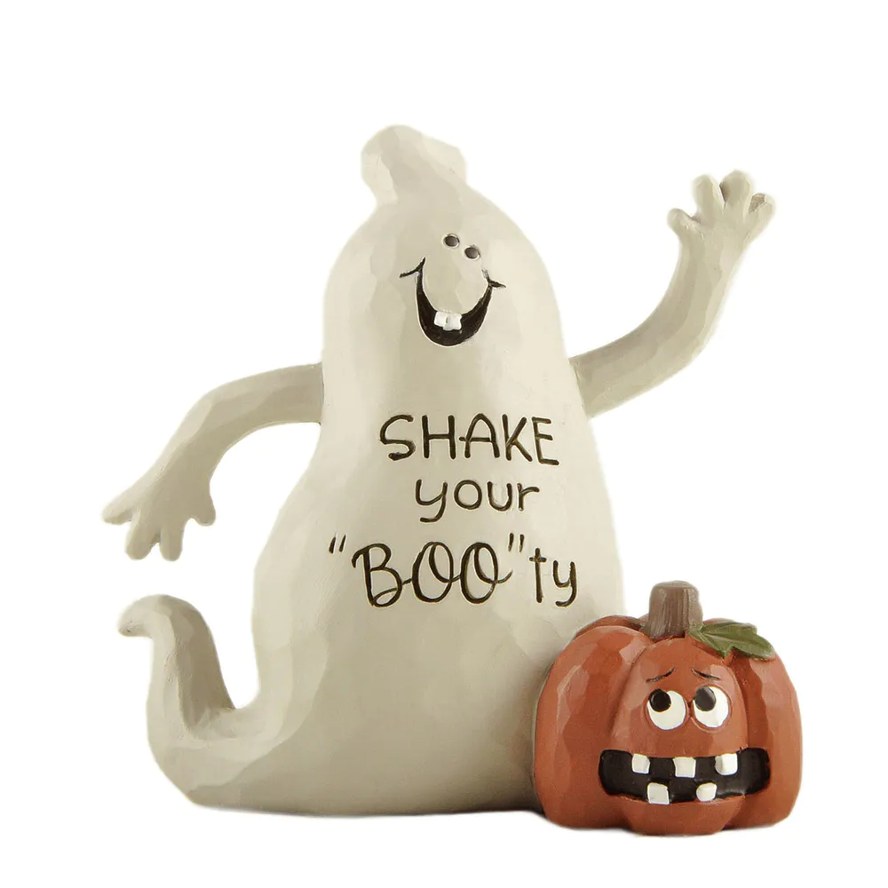 New Product 'Boogie Ghost' with Smiling Pumpkin Resin Ornament, Halloween Special Decor236-13863