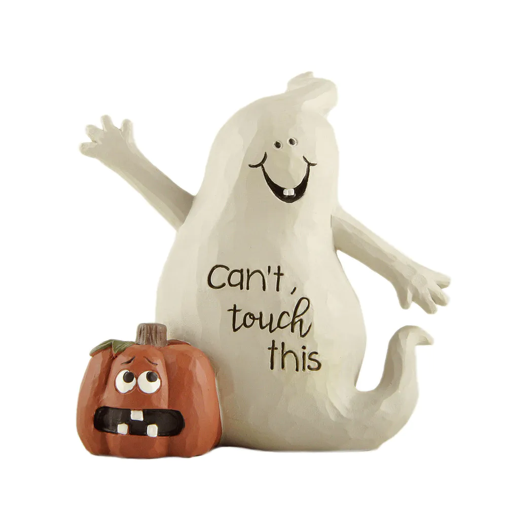 Humorous Haunt: 'Can't Touch This' Resin Figurine, Whimsical Halloween Decor236-13864
