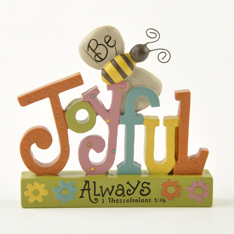 Be Joyful Always Resin Tabletop Sign - Inspirational Decorative Gift with 1 Thessalonians, Perfect for Home or Office Decor, Encouragement, Birthdays, or Any Special Occasion151-89241