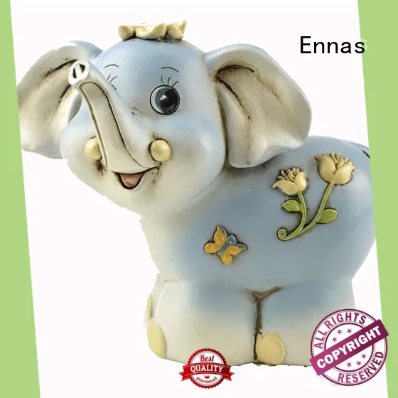 Ennas 3d collectible dog figurines handmade resin craft