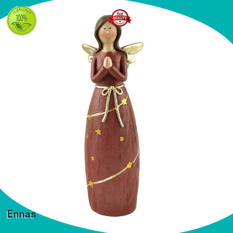 Ennas artificial angel figurine colored for ornaments