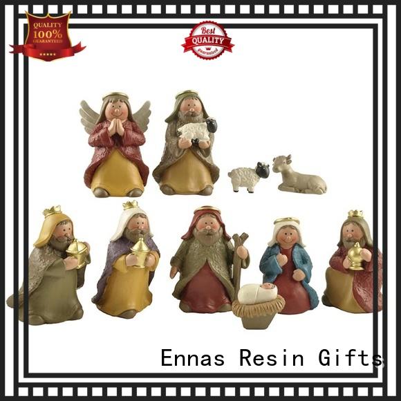Ennas holding candle church figurine hot-sale