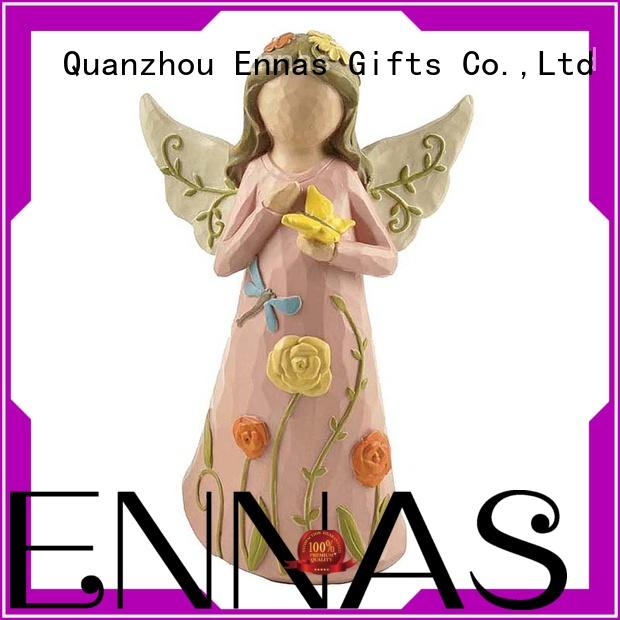 artificial mini angel figurines colored for ornaments
