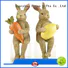 Ennas decorative easter rabbit figurines polyresin home decor