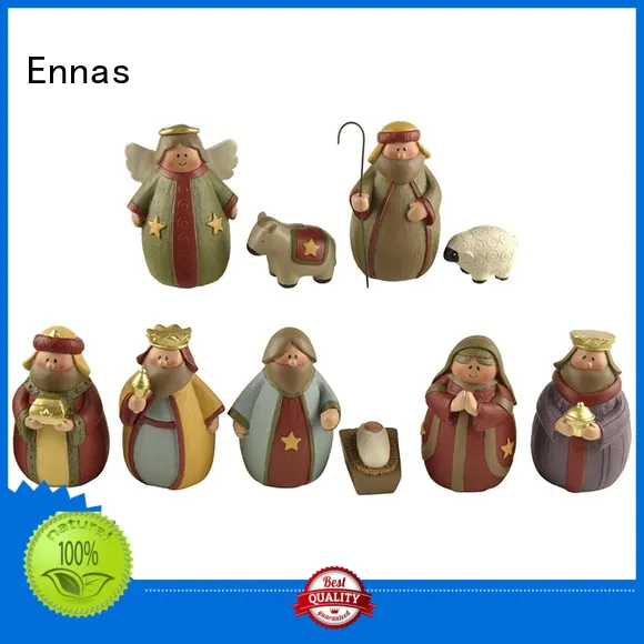 Ennas custom sculptures nativity set with stable popular