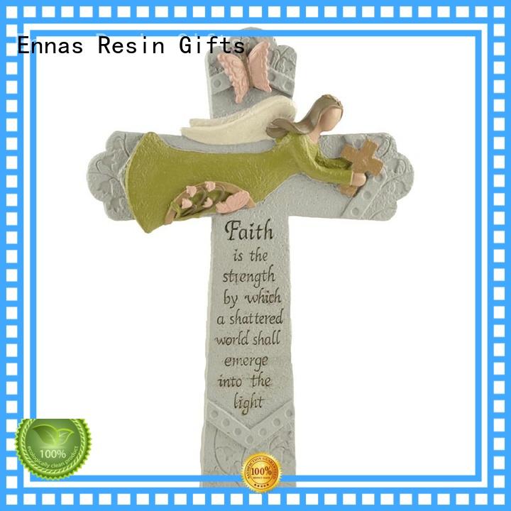 Ennas holding candle church figurine promotional holy gift