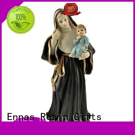Ennas holding candle religious statues popular craft decoration